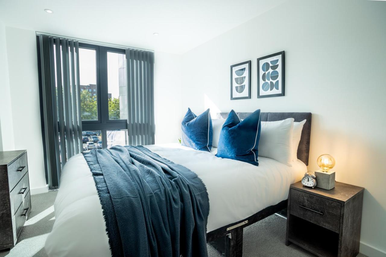 Modern Luxe 1 & 2 Bed Apts Near Granby Plaza By Sojo Stay Leicester Bagian luar foto