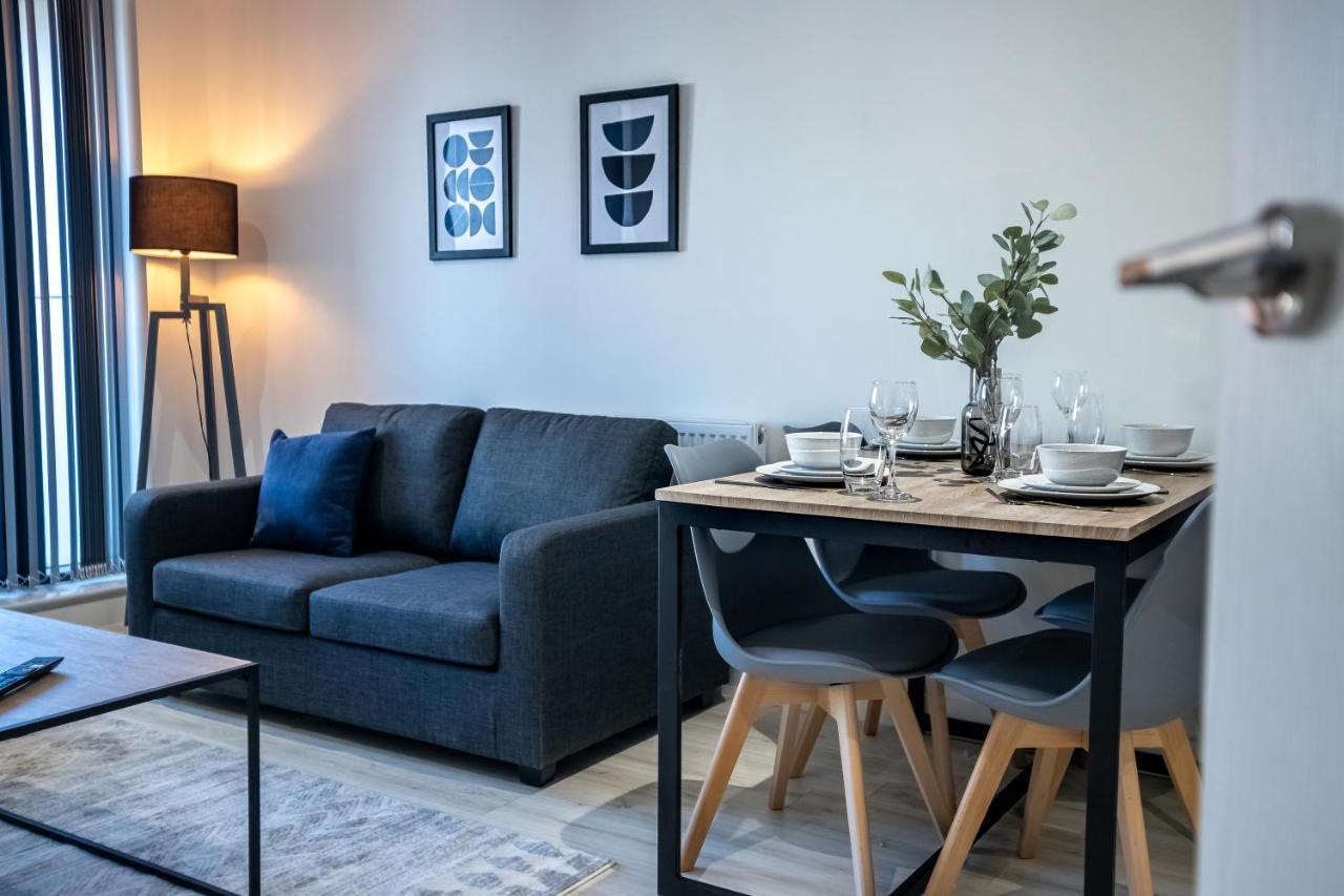 Modern Luxe 1 & 2 Bed Apts Near Granby Plaza By Sojo Stay Leicester Bagian luar foto