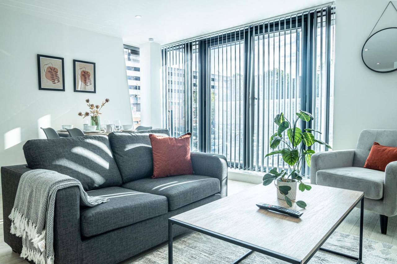 Modern Luxe 1 & 2 Bed Apts Near Granby Plaza By Sojo Stay Leicester Bagian luar foto