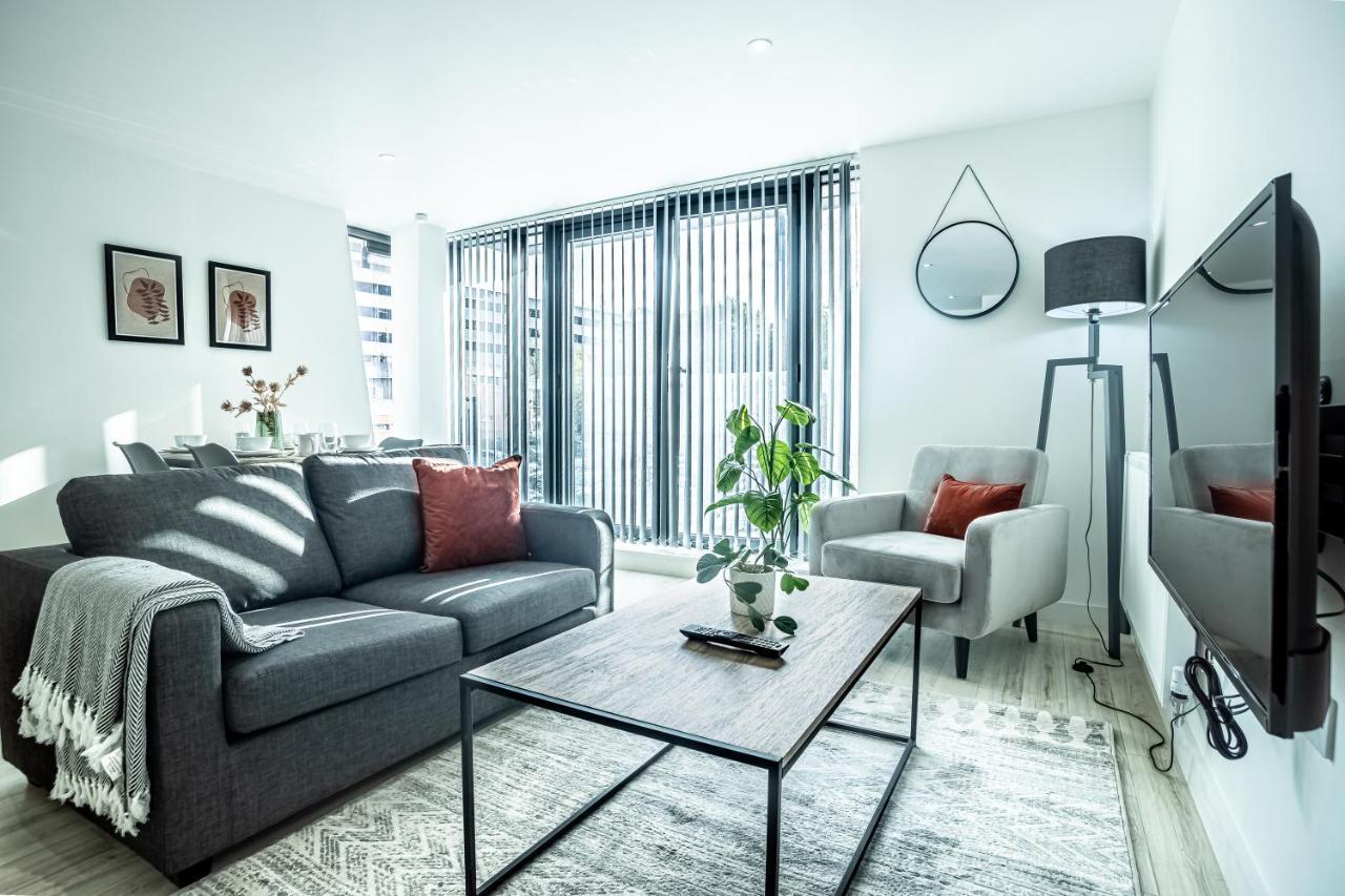 Modern Luxe 1 & 2 Bed Apts Near Granby Plaza By Sojo Stay Leicester Bagian luar foto